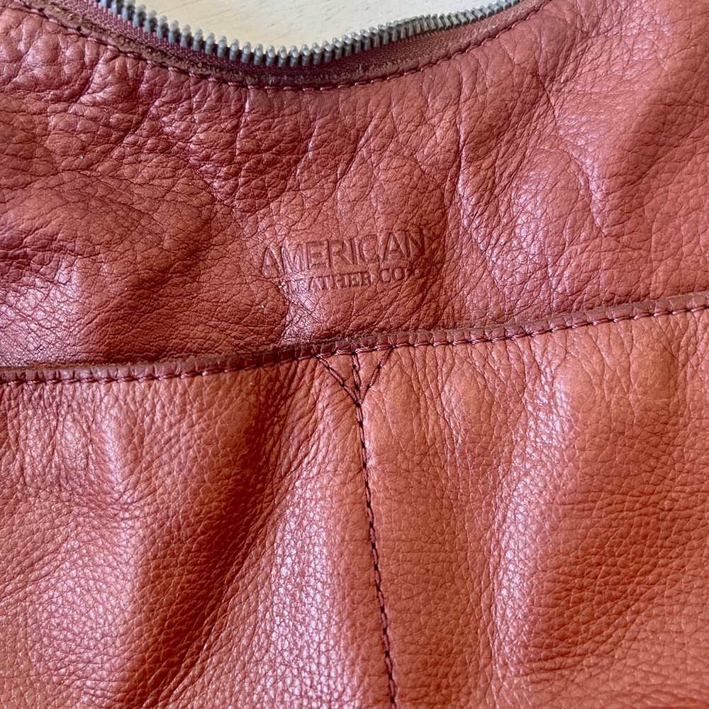 Vintage American Leather Brandy Viv Hobo Brown Soft Handbag - Picture 8 of 12